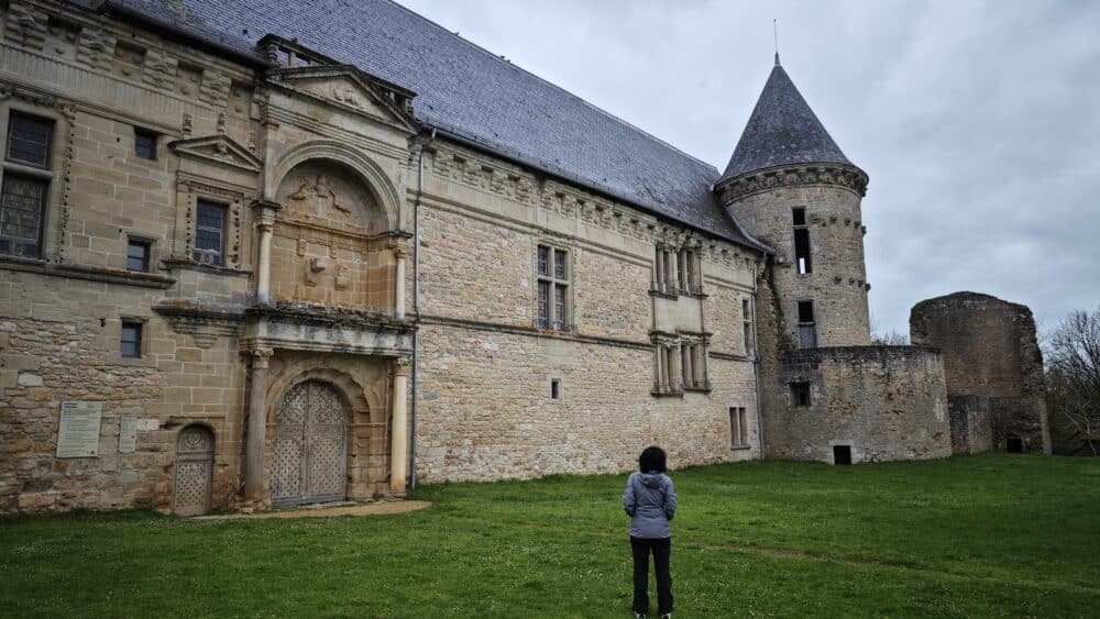 O belo castelo de Assier in the Lot, França