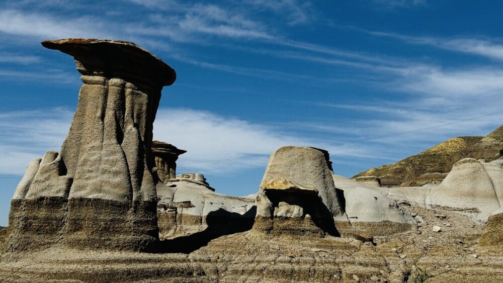 Hoodos de Drumheller, chimeneas de hadas de arenisca de las Badlands