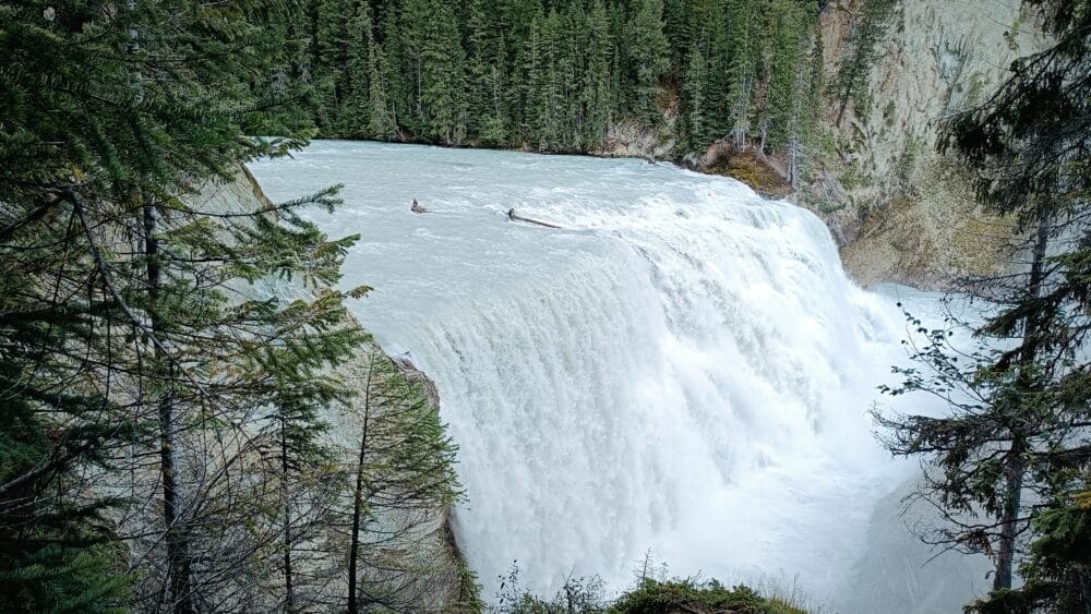 Las Wapta Falls, cascadas más anchas del Yoho National Park