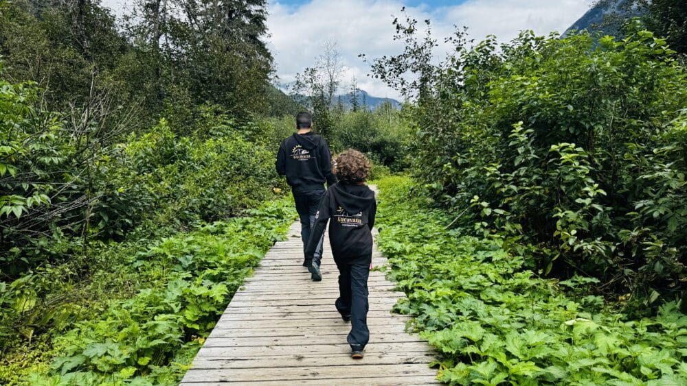 En el sendero de las Coles Mofeta de Mount Revelstoke National Park