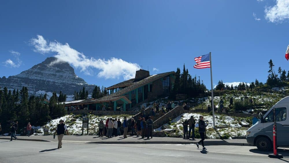 Logan Pass, el punto más alto del Parque Nacional de los Glaciares de Montana