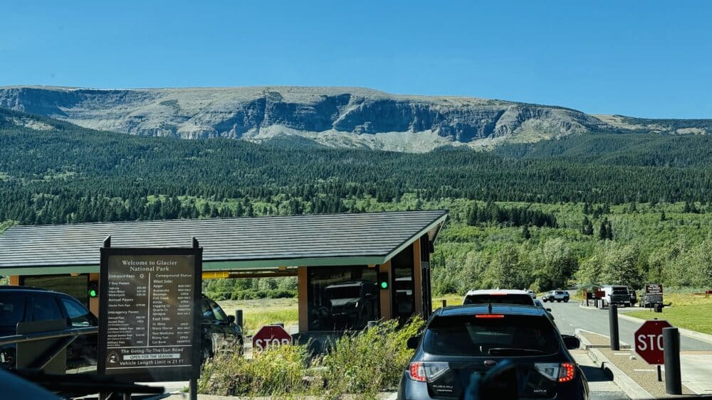 Taquillas de entrada de acceso al Glacier National Park