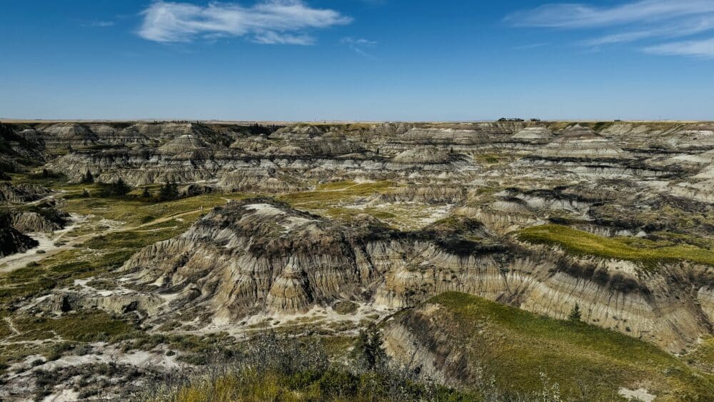 Horseshoe Canyon de Drumheller, una especia de Cañón del Colorado pequeñito de Canadá