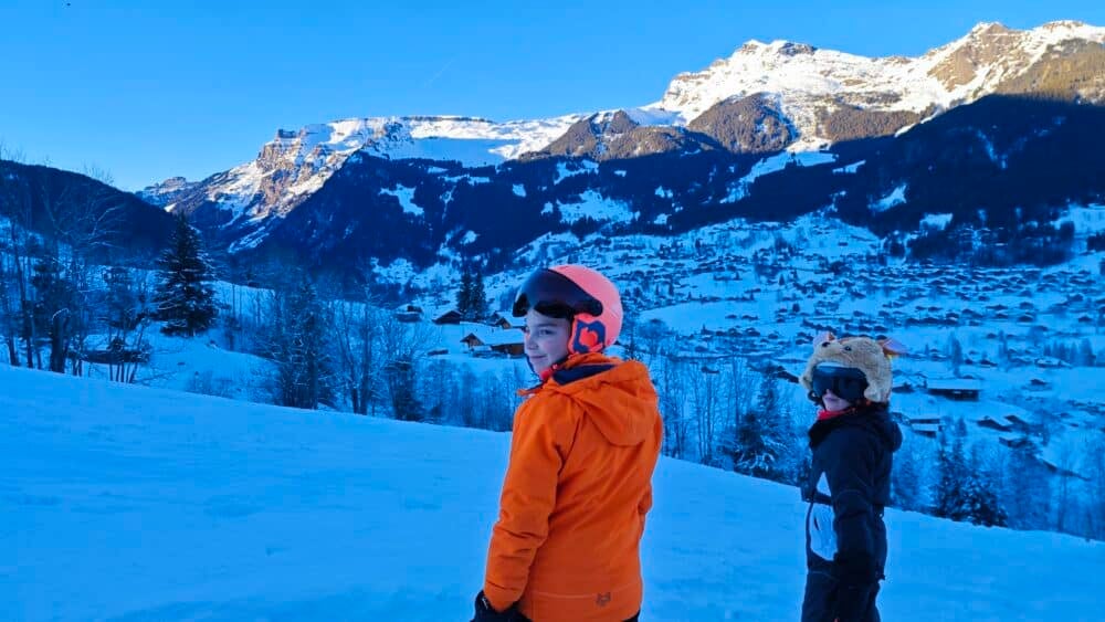 Esquiando en Grindelwald en Navidad