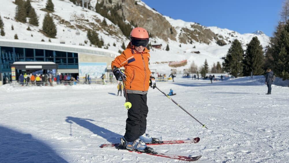 Esquiando en Aletsch Arena